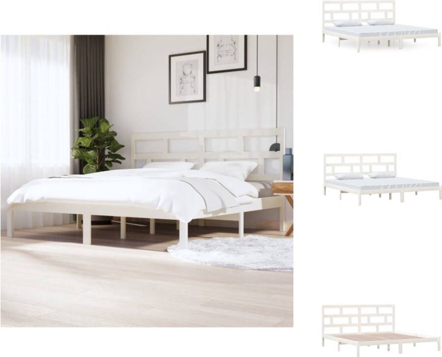 VidaXL Houten Bedframe Modern Bedroom Afmeting- 205.5 x 206 x 100 cm Hoogwaardig materiaal Bed