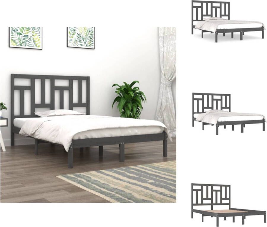VidaXL Houten Bedframe Modern Slaapkamer 180x200 cm Massief grenenhout Bed