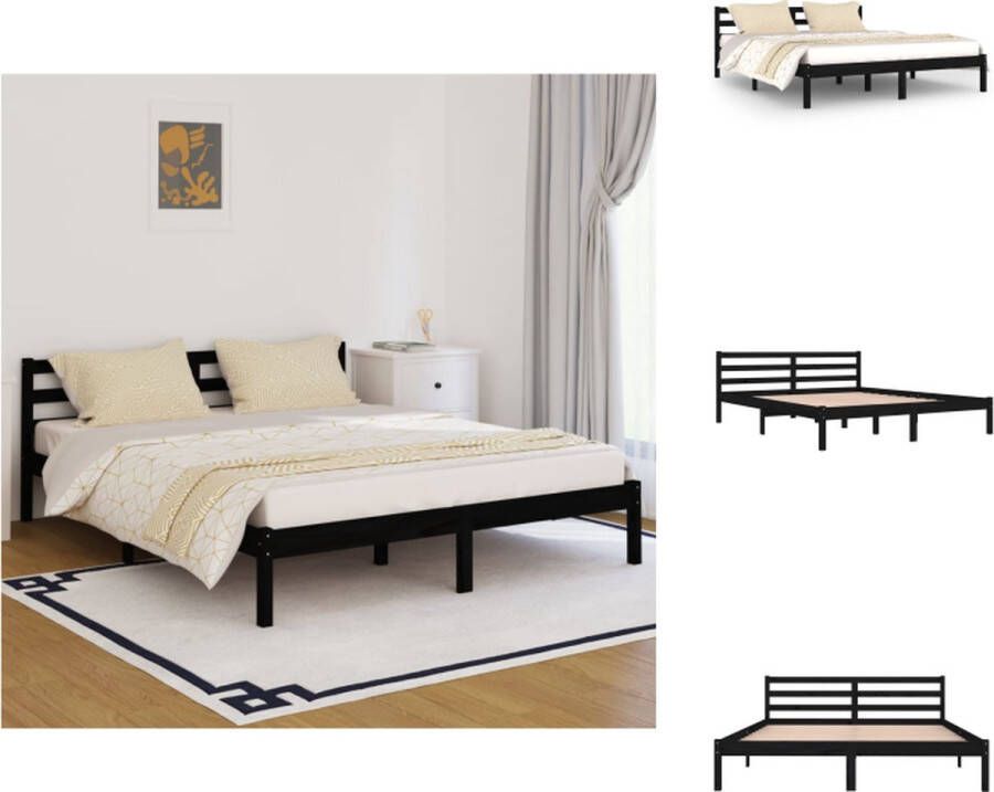 VidaXL Houten Bedframe Moderne Slaapkamer 160x200 cm Hoogwaardig massief grenenhout Bed