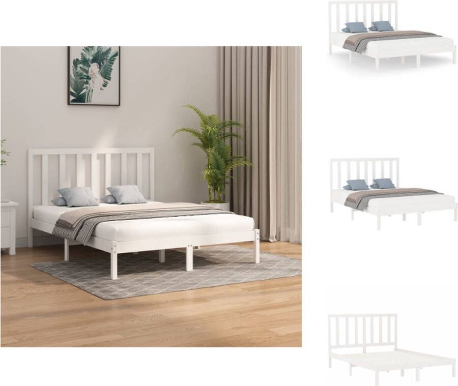 VidaXL Houten Bedframe ontbreekt in de informatie Bedframes 205.5 x 166 x 100 cm Hoogwaardig massief grenenhout Bed - Foto 9