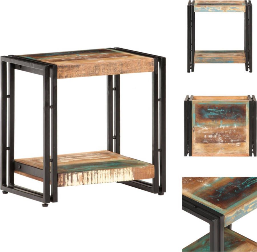 VidaXL Salontafel Salontafels Bijzettafel Bijzettafels Bijzettafel 40x30x40 cm massief gerecycled hout - Foto 2