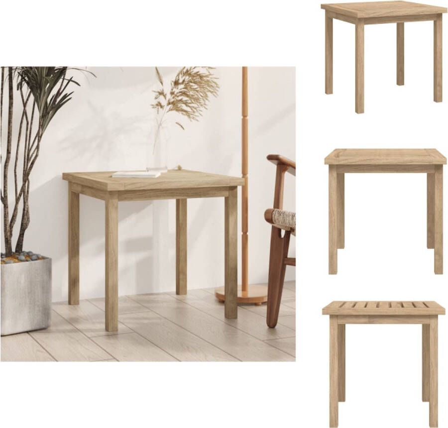 VidaXL Bijzettafel Bijzettafels Eindtafel Salontafel Bijzettafel 45x45x45 cm massief teakhout