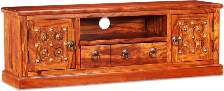 VidaXL Tv-kast Tv-kasten Hifi-kast Hifi-kasten Tv-meubel 120x30x40 cm massief sheeshamhout - Foto 3