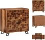 VidaXL Houten Dressoir Sheeshamhout 65 x 35 x 65 cm Met 2 lades en 2 deuren Keukenkast - Thumbnail 1