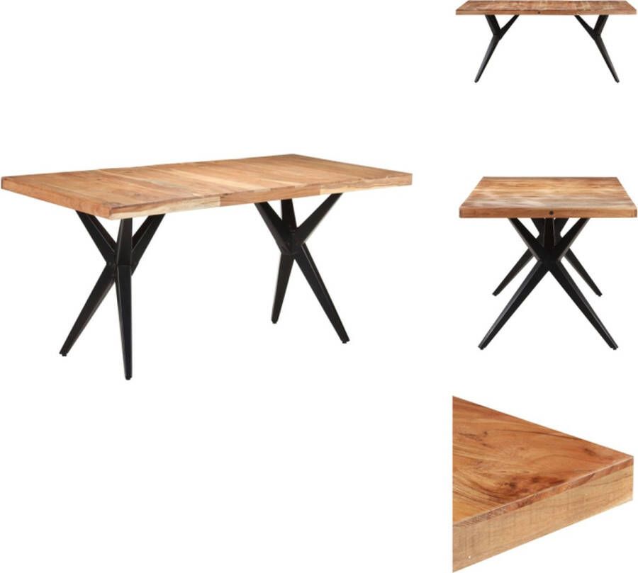 VidaXL Eettafel Eettafels Eet Tafel Eet Tafels Eettafel 160x80x76 cm massief acaciahout