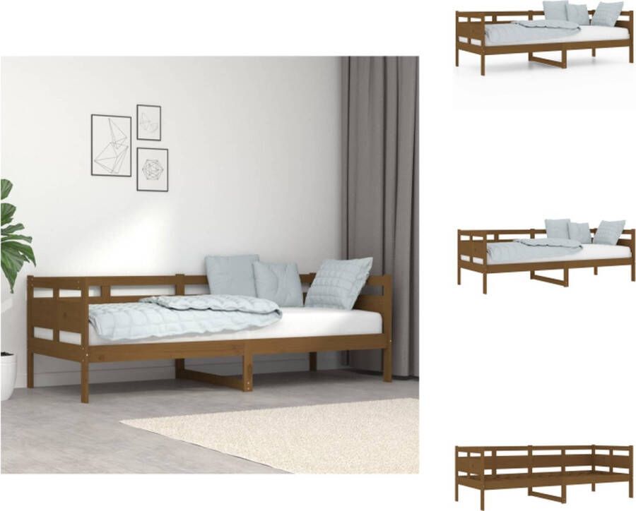 vidaXL Houten Slaapbank Logeerbed en Bank 203.5 x 86 x 66 cm Massief Grenenhout Bed