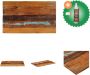 VidaXL Houten Tafelblad Massief gerecycled hout 100 x 60 cm Rustieke charme Tafelonderdeel Inclusief Houtreiniger en verfrisser - Thumbnail 1