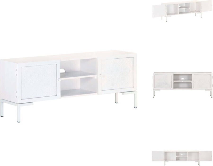 VidaXL Houten Televisiemeubel Stereokast 115 x 30 x 46 cm Industriële Charme Kast
