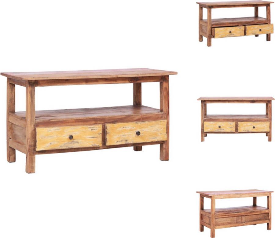VidaXL Tv-kast Tv-kasten Tv-standaard Tv-standaarden Tv-meubel 90x40x50 cm massief gerecycled hout