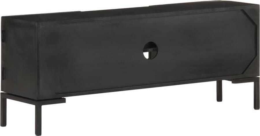 VidaXL Industrieel Televisiemeubel 115 x 30 x 46 cm Massief mangohout Kast