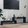 VidaXL Industrieel Televisiemeubel 180 x 30 x 43 cm Hoogglans zwart Kast - Thumbnail 1