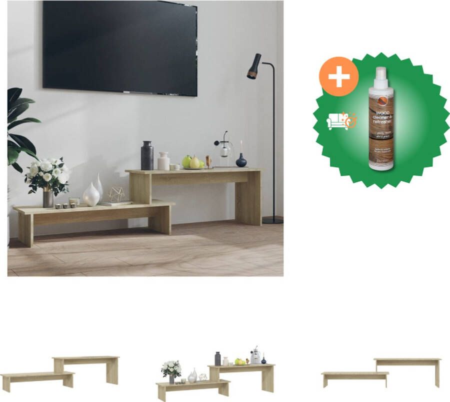 VidaXL Industrieel Televisiemeubel 180 x 30 x 43 cm Sonoma eiken Kast Inclusief Houtreiniger en verfrisser