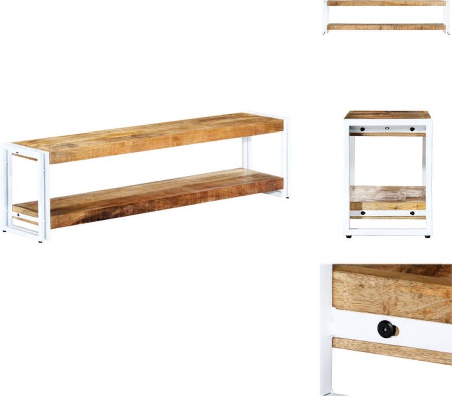VidaXL Tv-kast Tv-kasten Opbergkast Wandkast Tv-meubel 150x30x40 cm massief mangohout - Foto 2