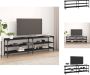 VidaXL Industrieel TV-meubel 160 x 30 x 50 cm Zwart Kast - Thumbnail 2