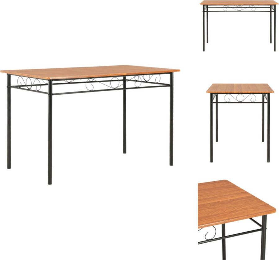 VidaXL Eettafel Eettafels Eetkamertafel Eetkamertafels Eettafel 120x70x75 cm MDF bruin