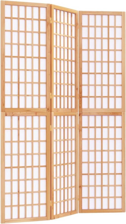 VidaXL -Kamerscherm-inklapbaar-3-panelen-Japanse-stijl-120x170-cm - Foto 2