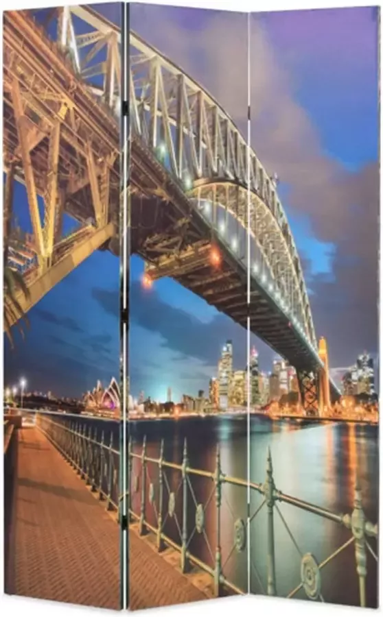 VidaXL Kamerscherm inklapbaar Sydney Harbour Bridge 120x170 cm