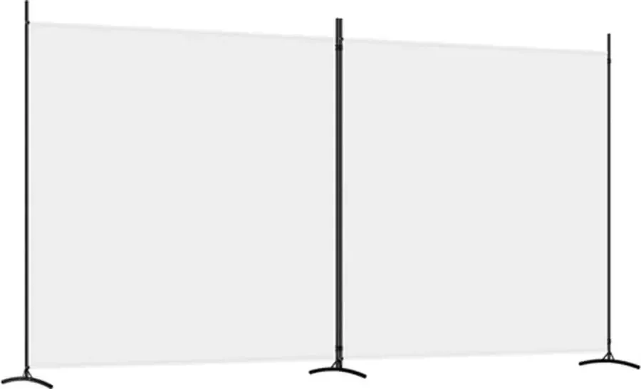 VidaXL -Kamerscherm-met-2-panelen-348x180-cm-stof-wit - Foto 3