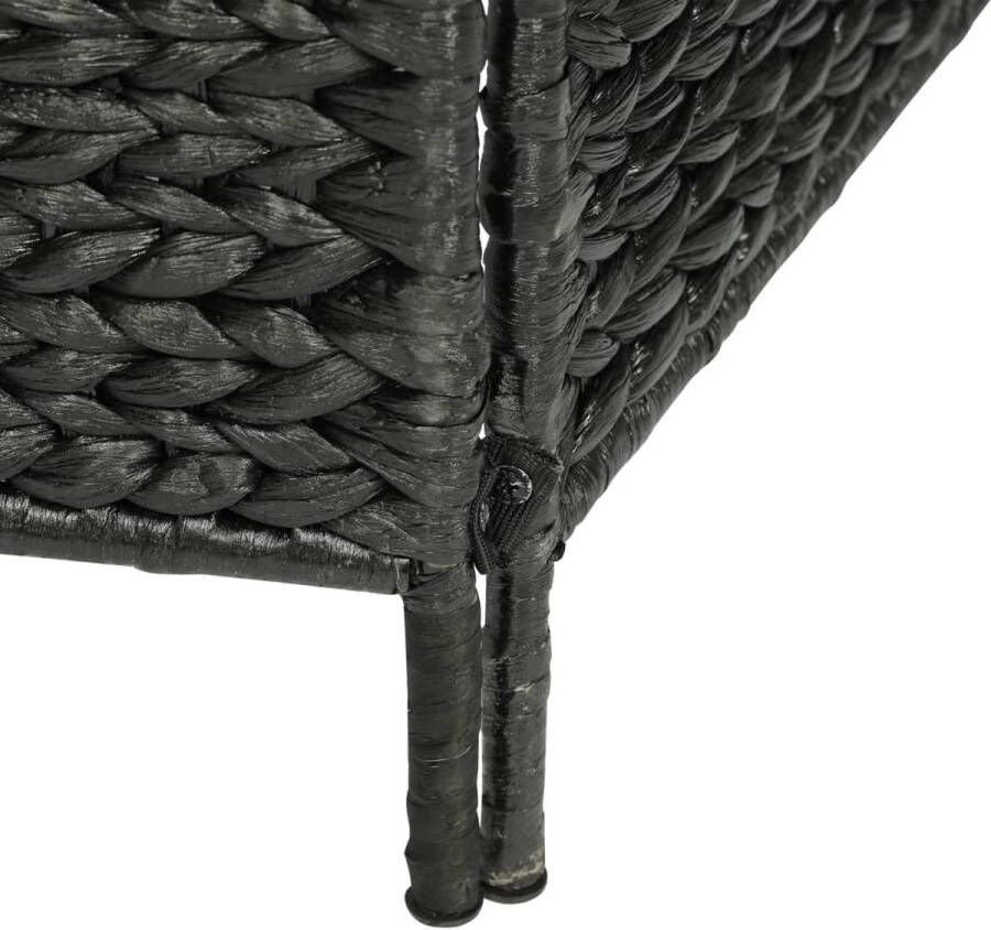 VidaXL -Kamerscherm-met-3-panelen-116x160-cm-waterhyacint-zwart