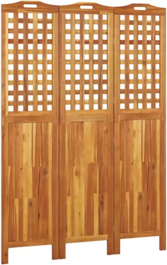 VidaXL -Kamerscherm-met-3-panelen-121 5x2x180-cm-massief-acaciahout - Foto 3