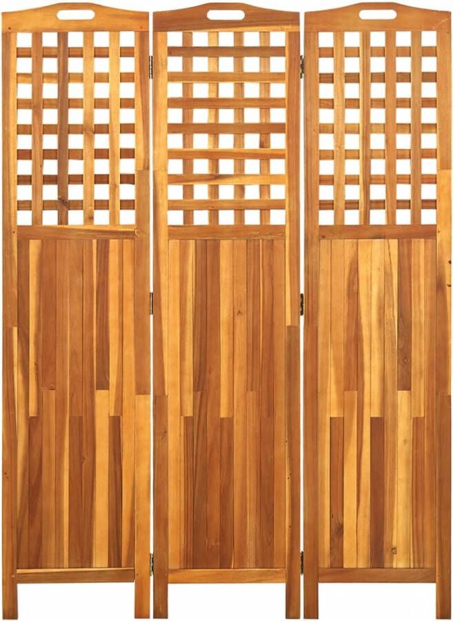 VidaXL -Kamerscherm-met-3-panelen-121x2x170-cm-massief-acaciahout