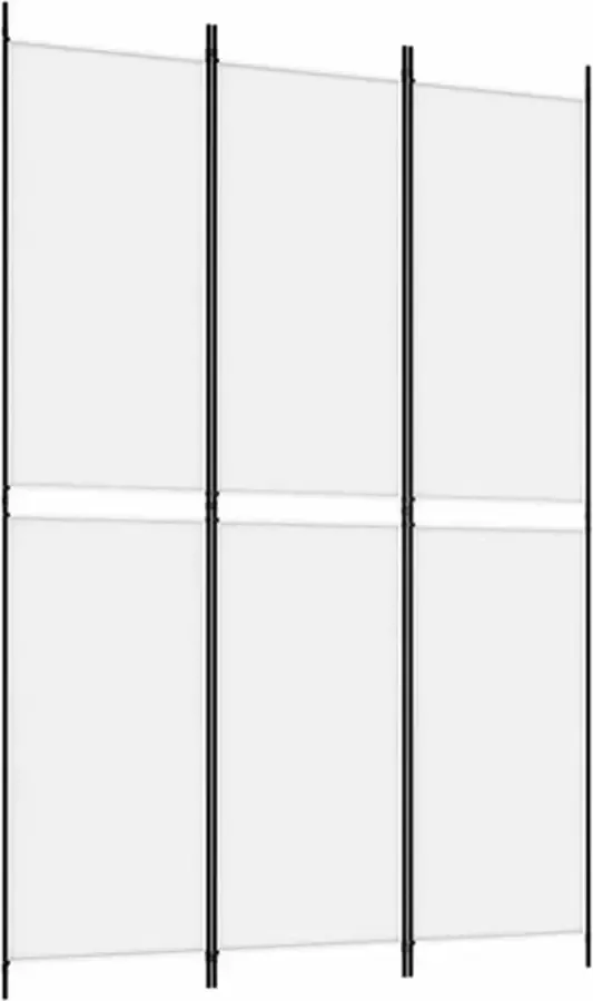 VidaXL -Kamerscherm-met-3-panelen-150x220-cm-stof-wit - Foto 3
