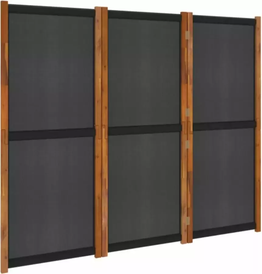 VidaXL -Kamerscherm-met-3-panelen-210x180-cm-zwart - Foto 5