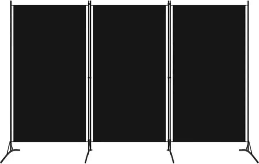 VidaXL -Kamerscherm-met-3-panelen-260x180-cm-zwart - Foto 4