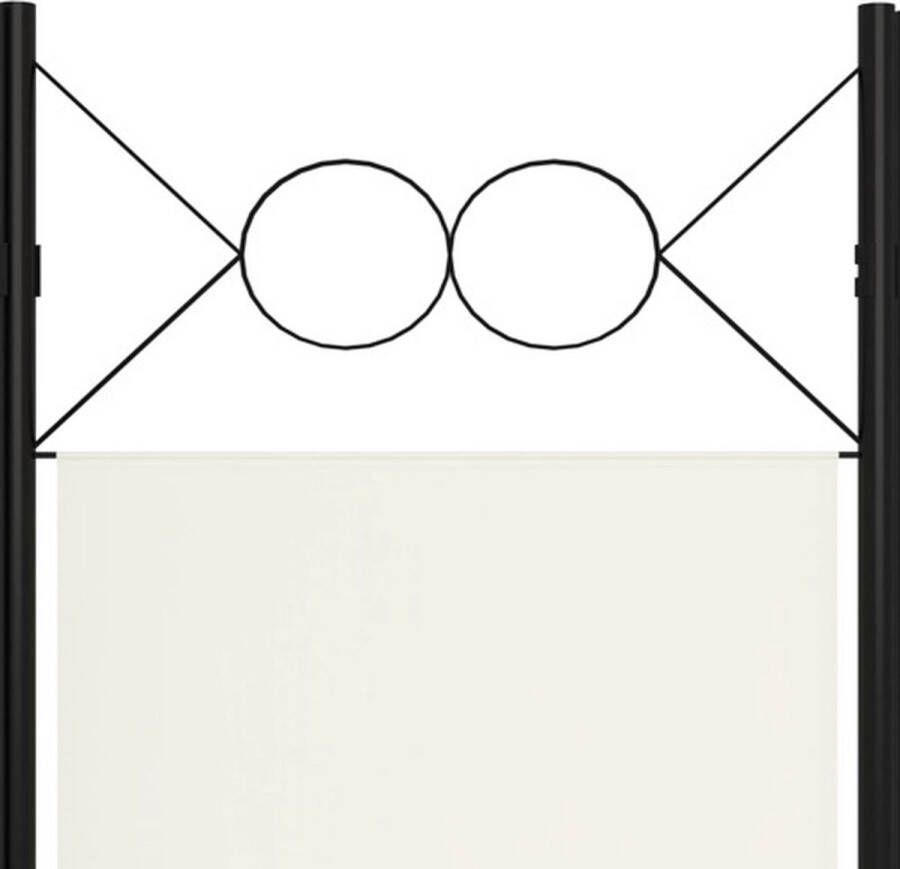 VidaXL -Kamerscherm-met-4-panelen-160x180-cm-crèmewit