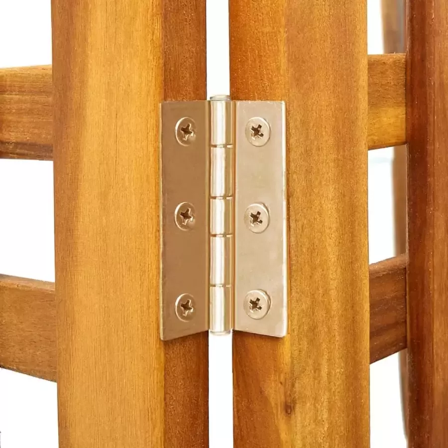 VidaXL -Kamerscherm-met-4-panelen-161x2x120-cm-massief-acaciahout - Foto 2