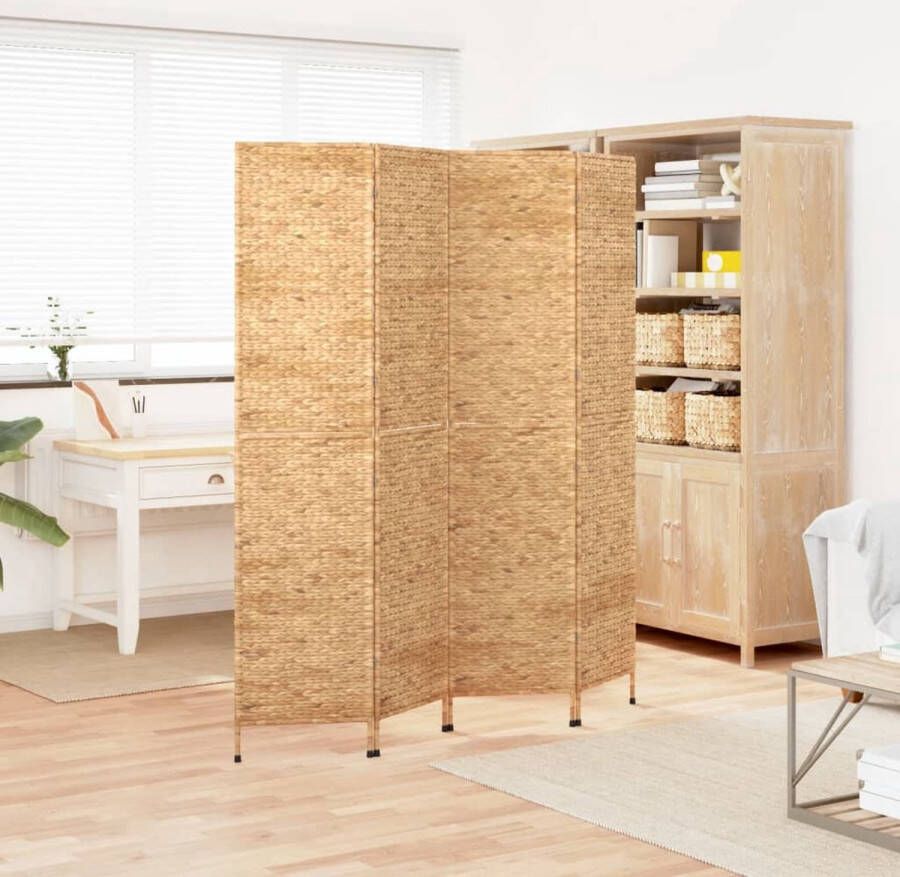 VidaXL -Kamerscherm-met-4-panelen-163x180-cm-waterhyacint - Foto 3