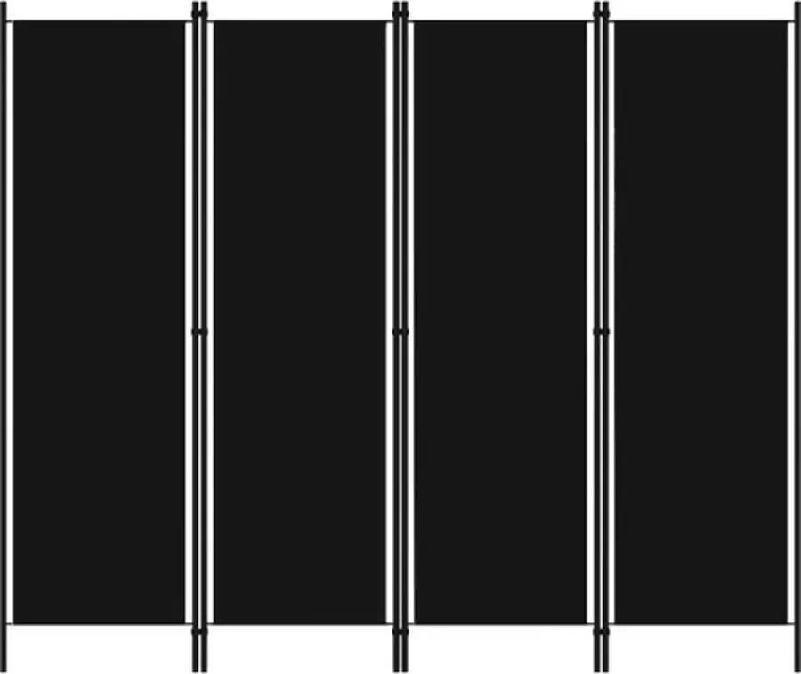 VidaXL -Kamerscherm-met-4-panelen-200x180-cm-zwart