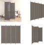 VidaXL Kamerscherm met 4 panelen 200x200 cm stof antracietkleurig Kamerscherm Kamerschermen Scheidingswand Ruimteverdeler - Thumbnail 1