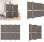 VidaXL Kamerscherm met 4 panelen 200x200 cm stof antracietkleurig Kamerscherm Kamerschermen Scheidingswand Ruimteverdeler - Thumbnail 2