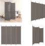 VidaXL Kamerscherm met 4 panelen 200x220 cm stof antracietkleurig Kamerscherm Kamerschermen Scheidingswand Ruimteverdeler - Thumbnail 1