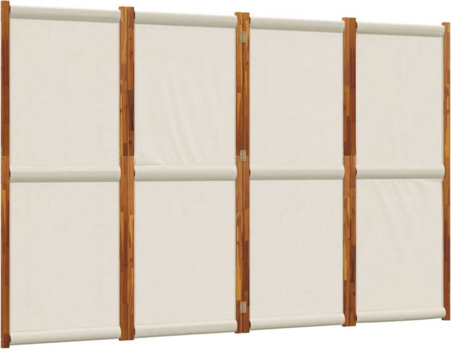 VidaXL -Kamerscherm-met-4-panelen-280x180-cm-lichtgrijs - Foto 3