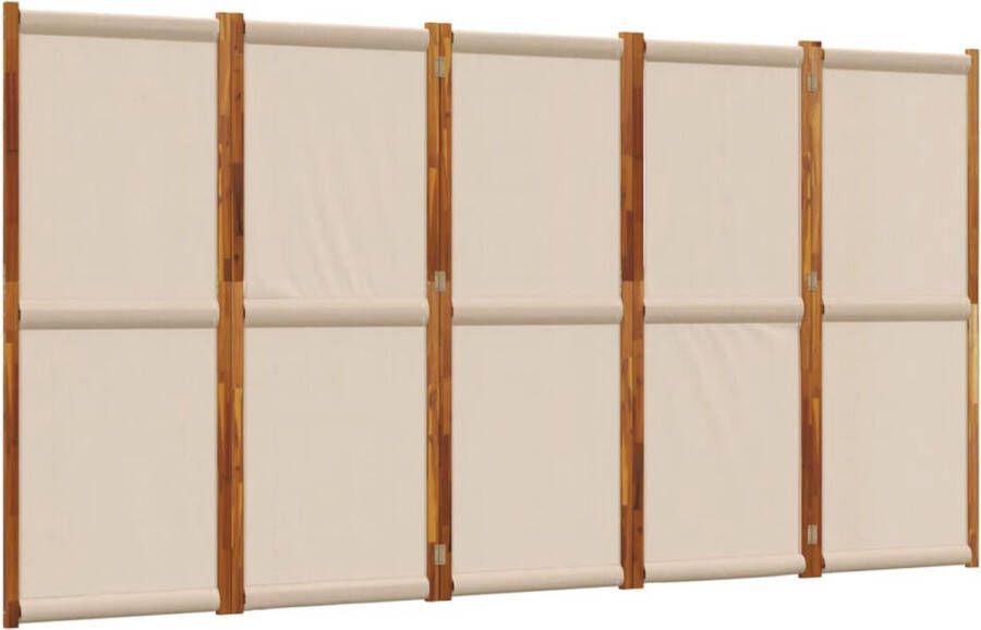 VidaXL -Kamerscherm-met-5-panelen-350x180-cm-taupe - Foto 3