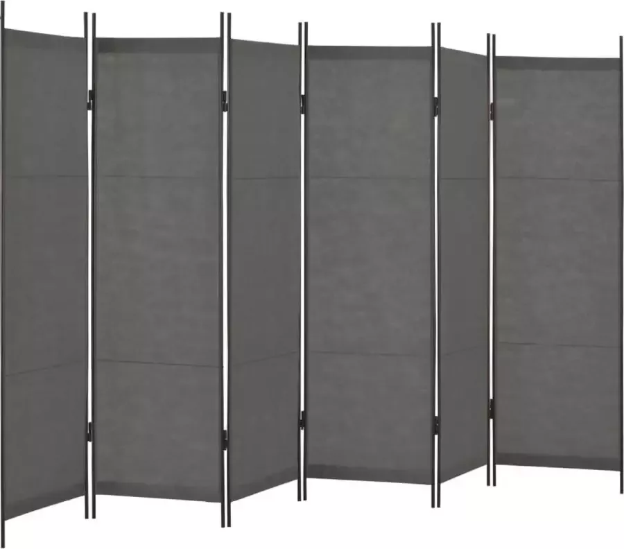 VidaXL Kamerscherm met 6 panelen 300x180 cm antraciet