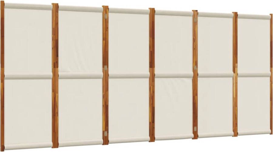 VidaXL -Kamerscherm-met-6-panelen-420x180-cm-lichtgrijs - Foto 3