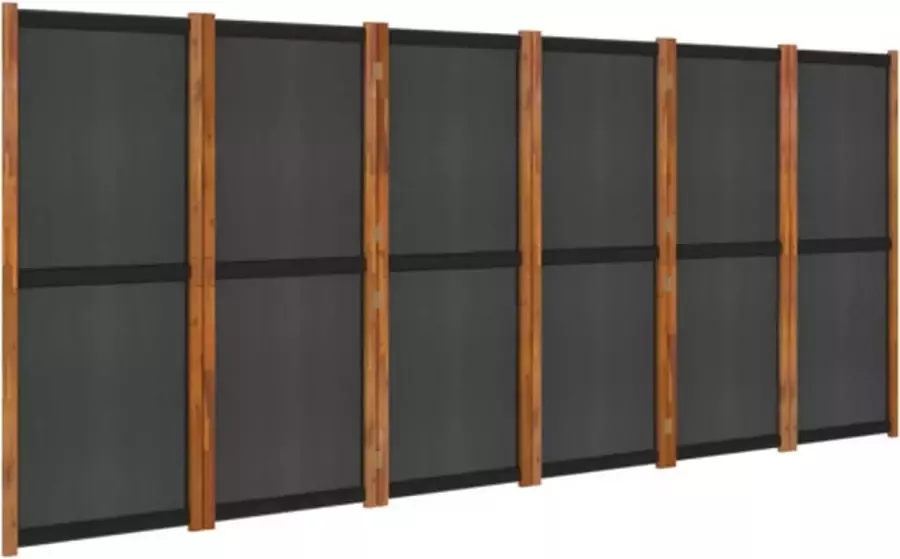 VidaXL -Kamerscherm-met-6-panelen-420x180-cm-zwart - Foto 5