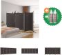 VidaXL Kamerscherm met 6 panelen 520x180 cm stof bruin Kamerscherm Inclusief Onderhoudsset - Thumbnail 1