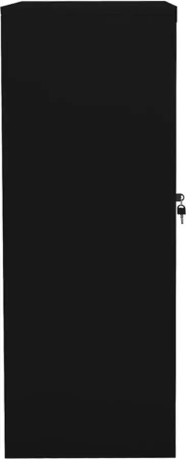 VidaXL -Kantoorkast-90x40x105-cm-staal-zwart - Foto 4