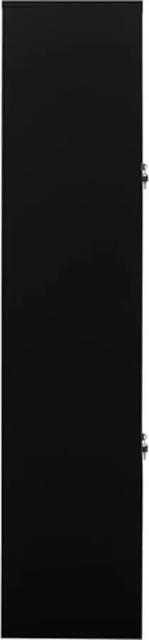 VidaXL -Kantoorkast-90x40x180-cm-staal-zwart - Foto 3