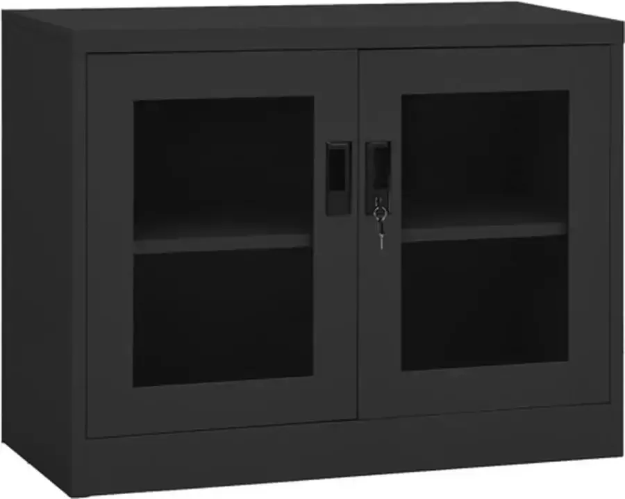VidaXL -Kantoorkast-90x40x70-cm-staal-antracietkleurig - Foto 2