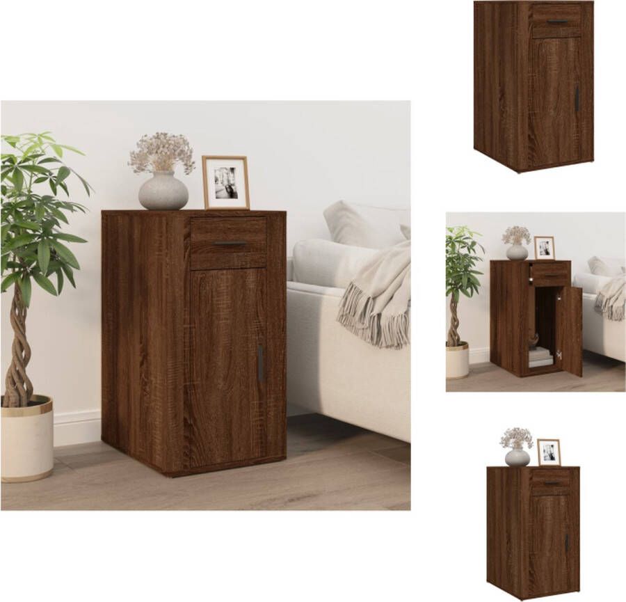 VidaXL Bureaukast Bureaukasten Bureaukastje Bureaukastjes Bureaukastje 40x49x75 cm bewerkt hout bruineikenkleurig