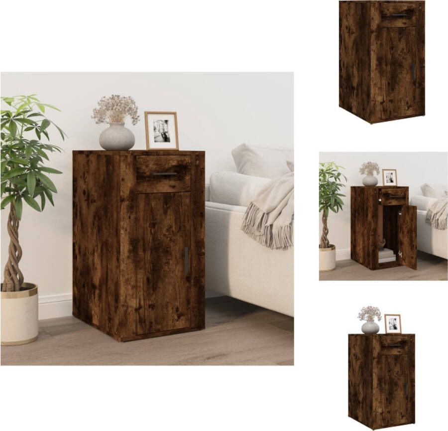 VidaXL Bureaukast Bureaukasten Bureaukastje Bureaukastjes Bureaukastje 40x49x75 cm bewerkt hout gerookt eikenkleurig