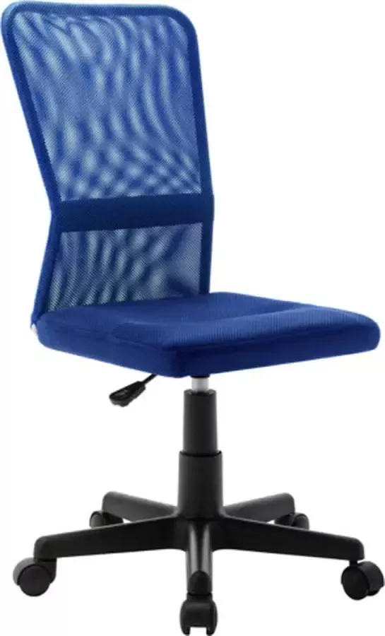 VidaXL -Kantoorstoel-44x52x100-cm-mesh-stof-blauw - Foto 1