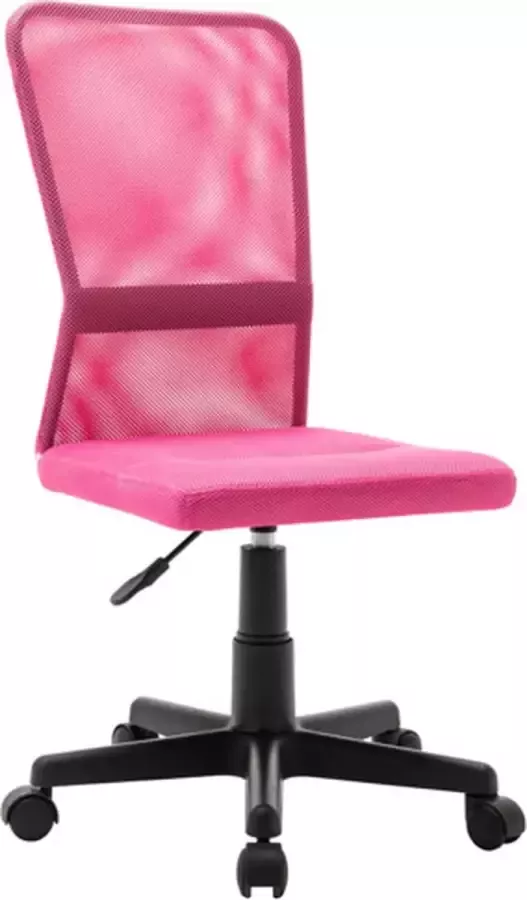 VidaXL Kantoorstoel 44x52x100 cm mesh stof roze - Foto 1