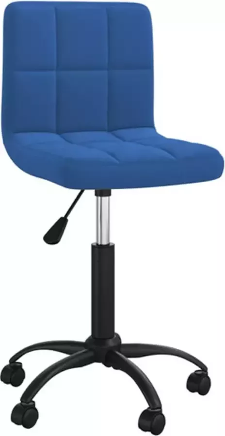 Prolenta Premium vidaXL Kantoorstoel draaibaar fluweel blauw - Foto 7