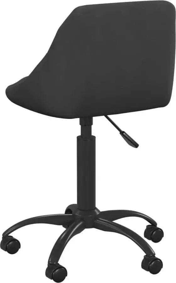 VidaXL -Kantoorstoel-draaibaar-fluweel-zwart - Foto 2